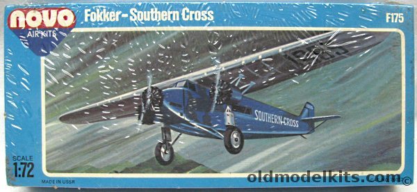 Novo 1/72 Fokker VII B-3M Southern Cross (Frog Molds), F175 plastic model kit